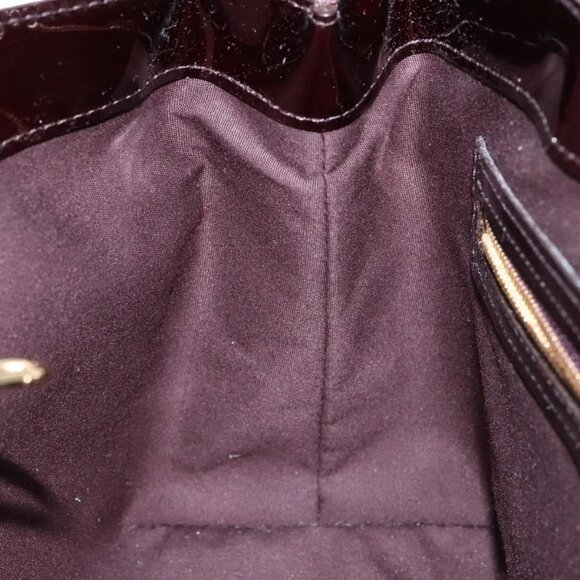 LOUIS VUITTON Monogram Vernis Wilshire PM Hand Bag Amarante M93641 Auth yk19019 - Picture 12 of 16